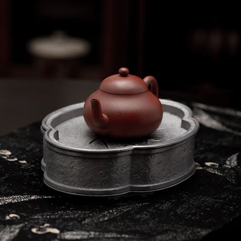 Ancient Cloud-shaped Tea Tray/Pot Holder/Dry Brewing Stand/Water Storage Tea Set with bamboo patterns,Chinese style,for home use