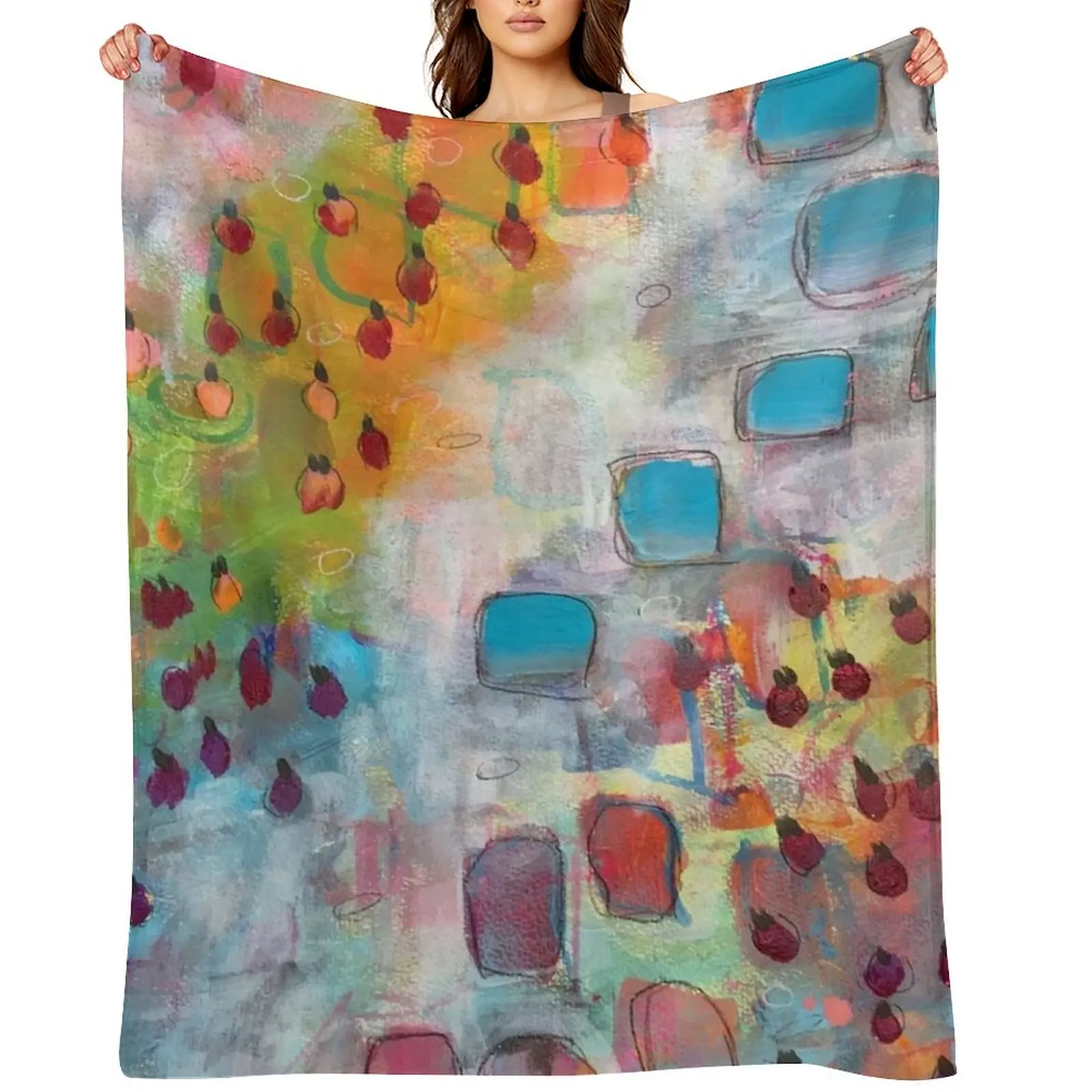

Flowers Throw Blanket funny gift Luxury St Bed covers Camping Blankets