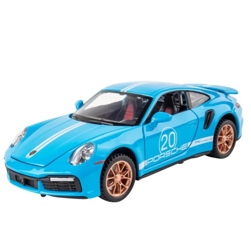 1:32 Porsche 911 Turbo S Alloy Racing Car Model Diecasts Toy Vehicles Metal Sports Supercar Model For Kids Childrens Toys Gifts