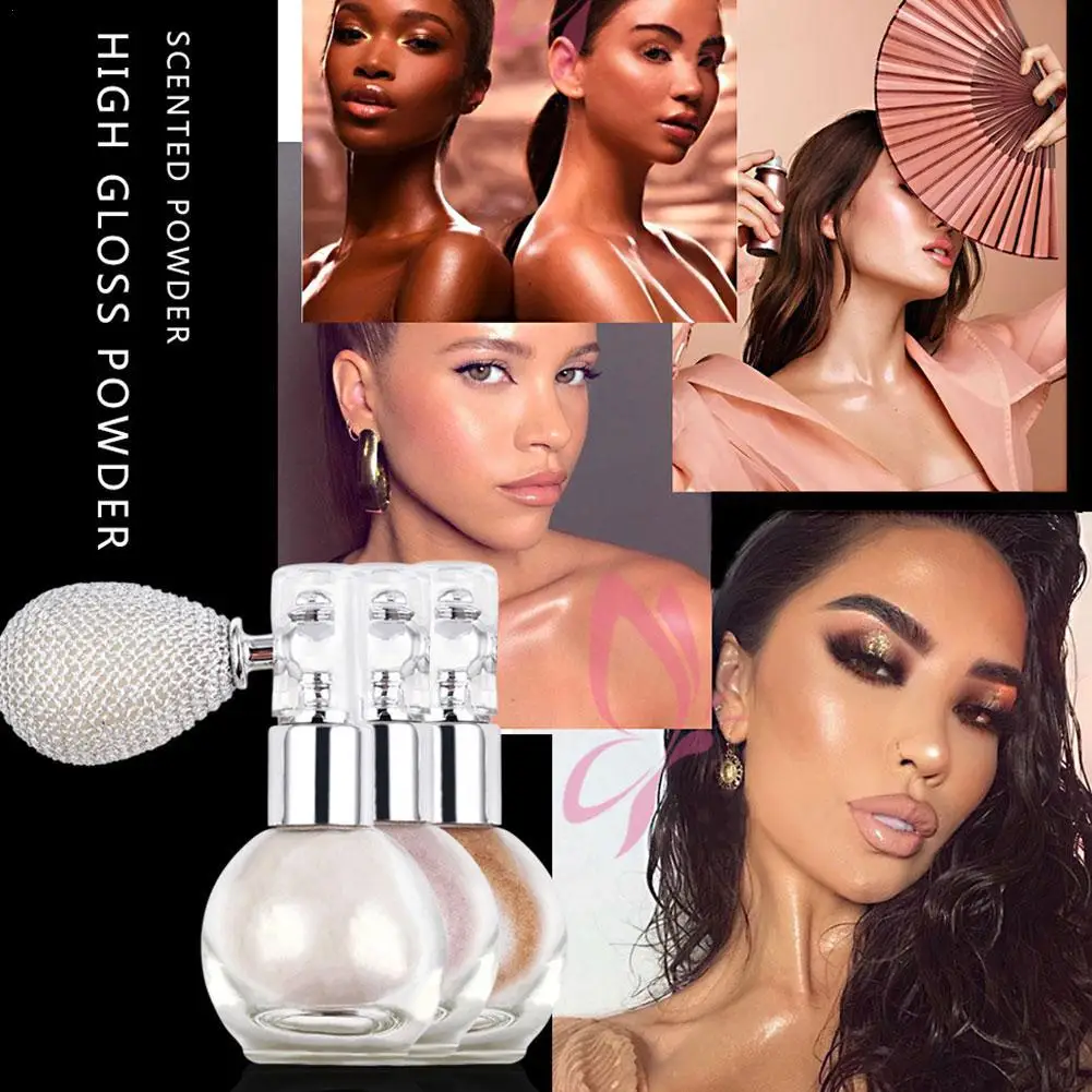 Highlighter Spray Body Diamond High Gloss Shiny Glitter Makeup Shimmer Powder Fairy Make Spray Cosmetics Brightening