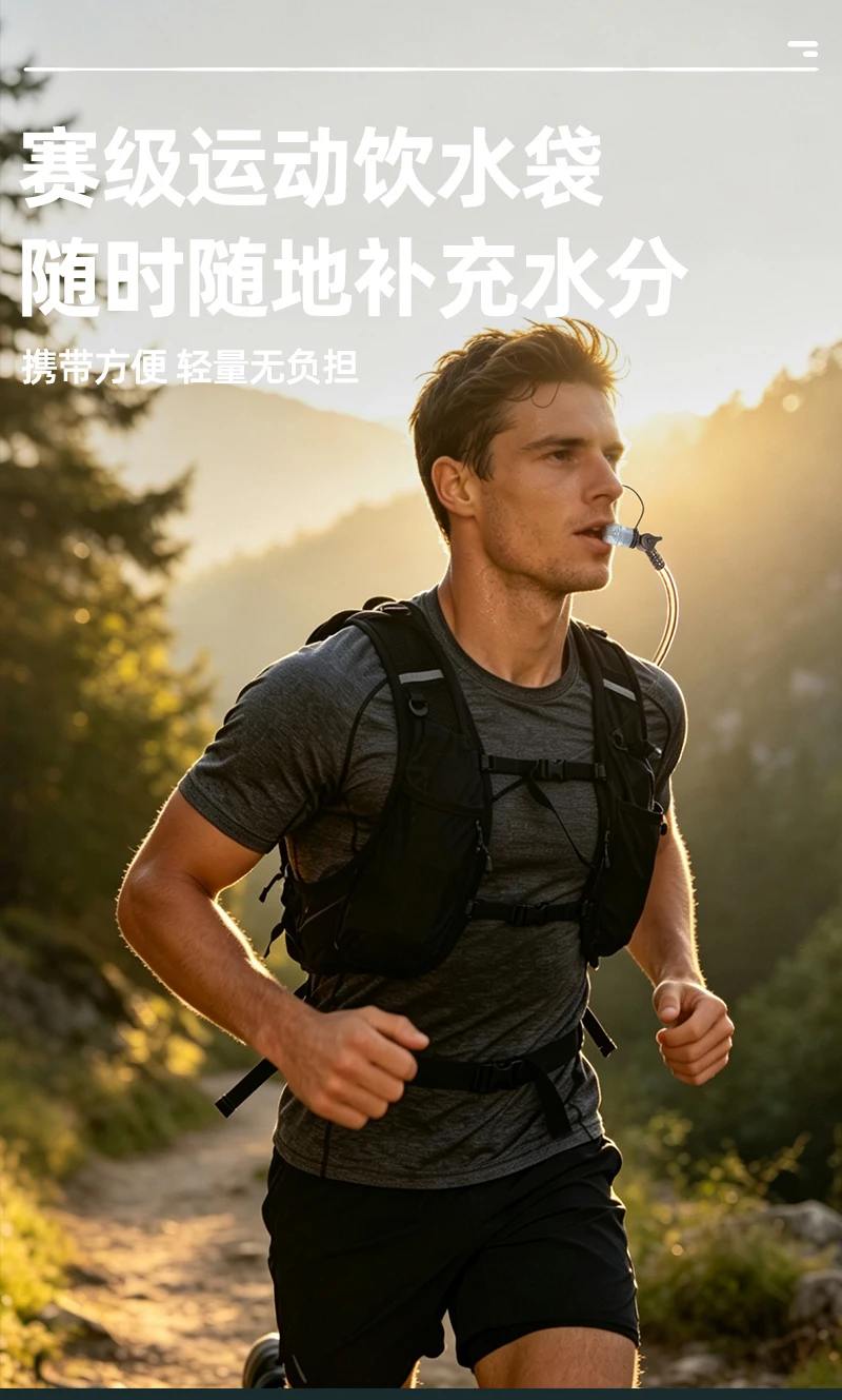 2L Hydration Bladder BPA-Free Leak Proof Durable Water Reservoir for Cycling,Hiking,Running,Climbing,Biking TPU Material