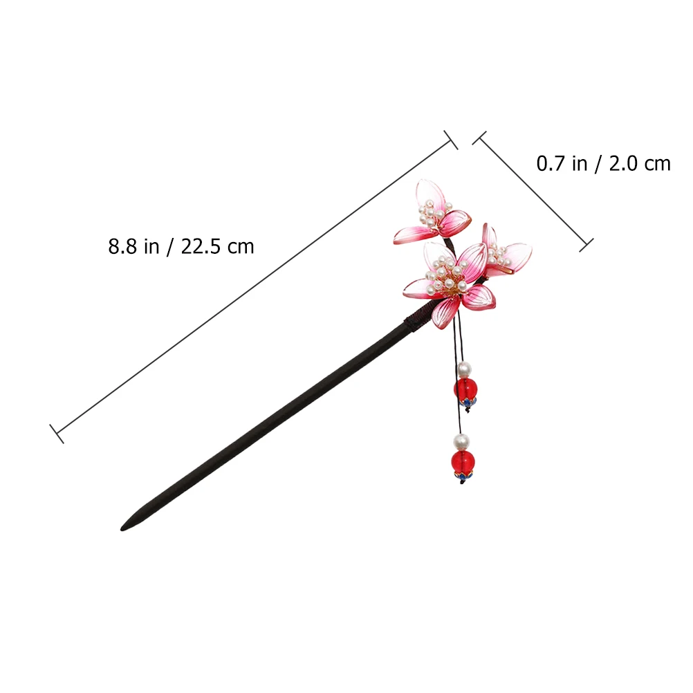 

2 Pcs Retro Vintage Hairpin Chopstick Bun Clips Women Crystal Hanfu Hairstyle Decor Accessories Hair Stick Hairpin