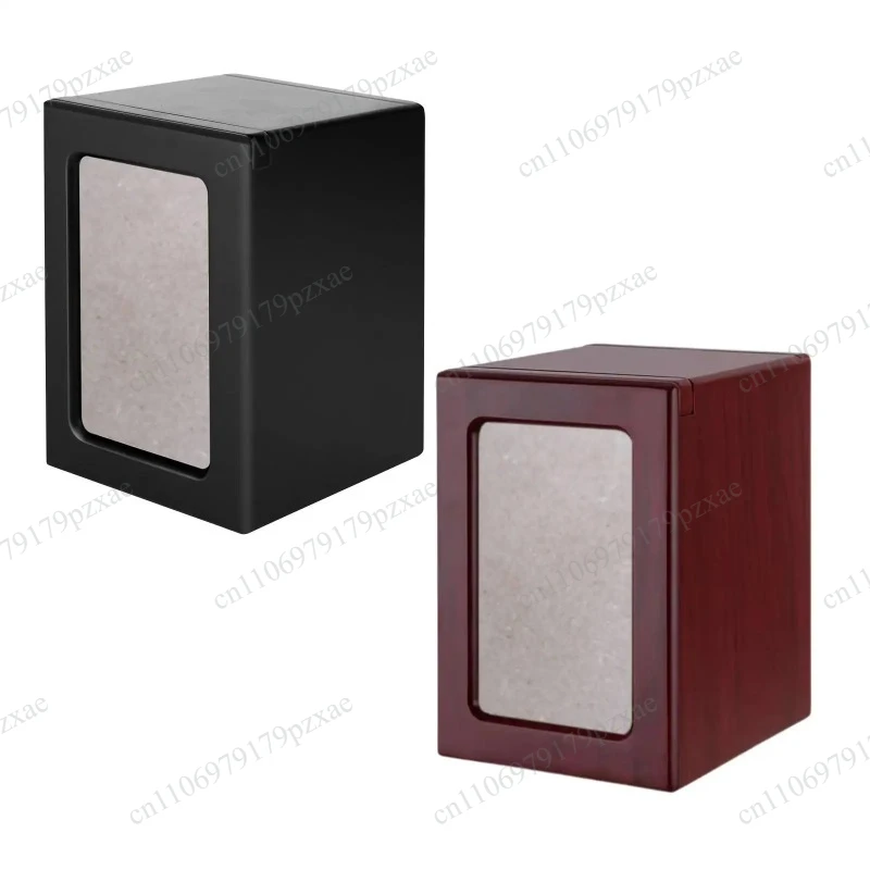 Wooden Pet Cremation Urn Memory Box With Photo Frame, Pet Memorial Keepsake For Dog