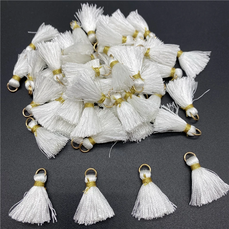 10pcs Polyester Trim Fringe Tassel Sewing Curtains Accessories DIY Keychain Cellphone Straps Pendant Tassels For jewelry Making