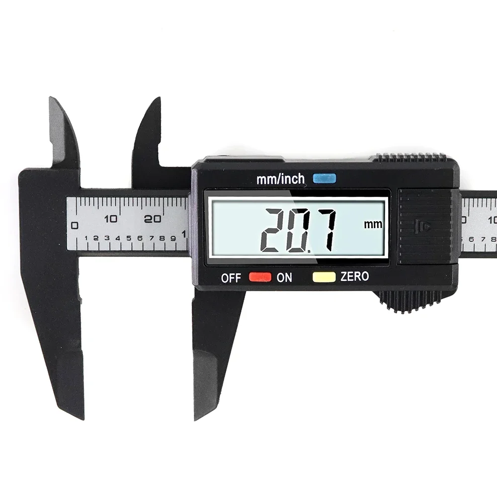 Paquímetro Vernier Plástico com Display Digital Mini Jogo de Palavras para Estudantes Ferramentas de Medição Calibrador Vernier 100 mm 150 mm