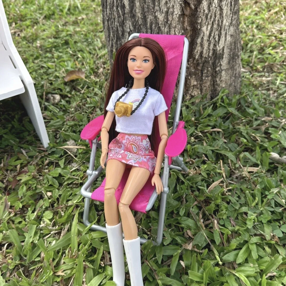 30cm 패션 긴 머리 BABI 공주 인형 스파이스 소녀 티셔츠 + 스커트 세트 소녀 놀이 집 장난감 1/6 BJD 관절 움직일 수있는 드레스 인형