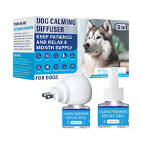 3-in-1 Pet Calming Diffuser Kit with Refills - Anxiety Relief Pheromones for Aggressive Dogs/Cats in Thunderstorms