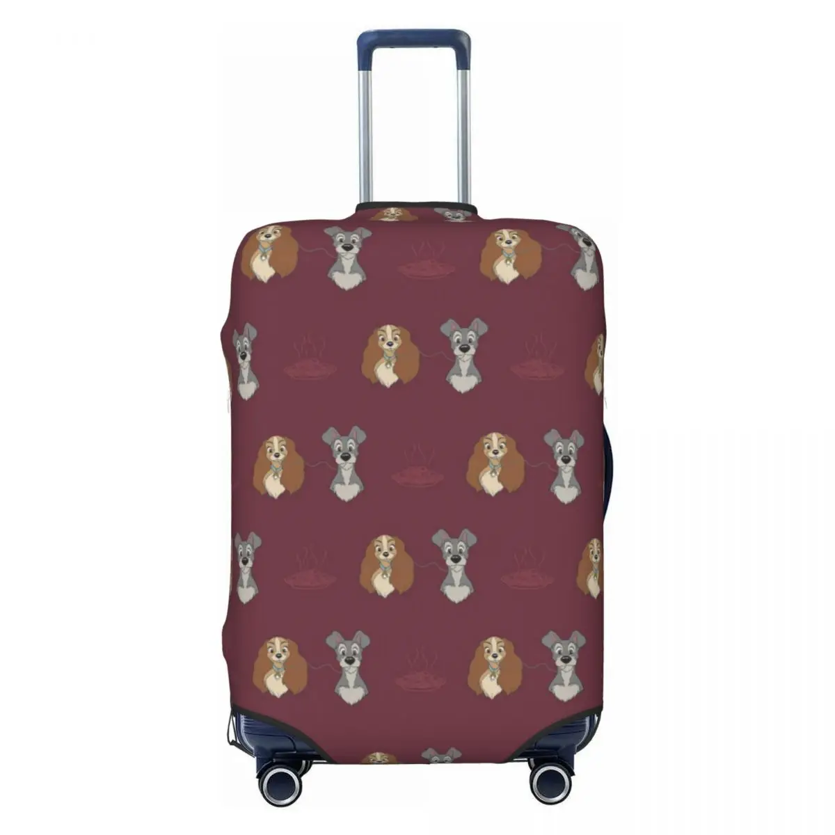 

Custom Lady And The Tramp Anime Travel Luggage Cover Dust Proof Cute Cartoon Suitcase Cover Protector Fit 18-32 Inch