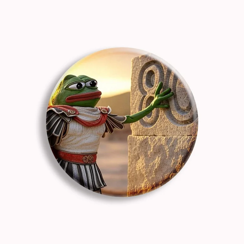 Frog PEPE Anime Soft Button Pin  Elon Reeve Musk New Icon Are you not Entertained Brooch Badge Bag Decor Accessories Fans Gifts