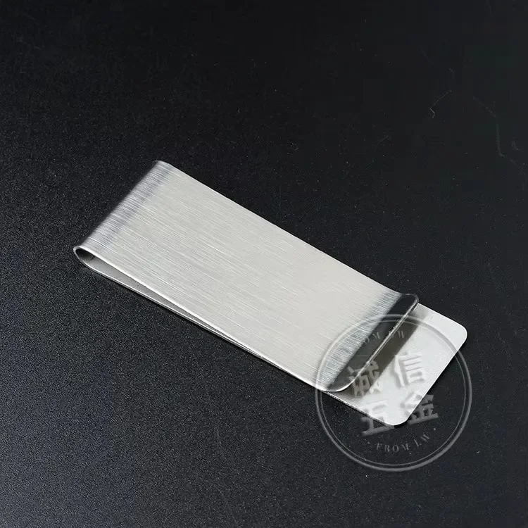 Cartera con Clip para billetes de latón macizo Vintage, 1,5mm de espesor, Metal, soporte con abrazadera para billetes, carpeta de tarjetas de crédito de identificación para hombre, Mini monedero