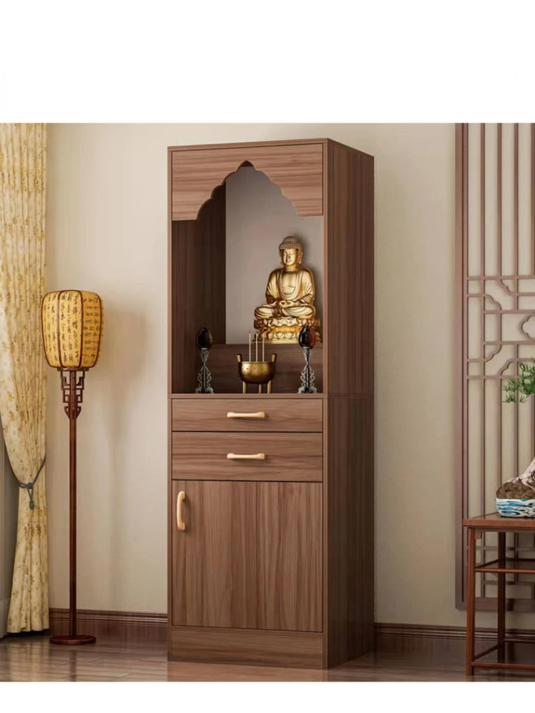 hj Buddha Shrine God of Wealth Display Cabinet Altar Buddha Shrine Modern Style Altar Cabinet Bodhisattva Cabinet