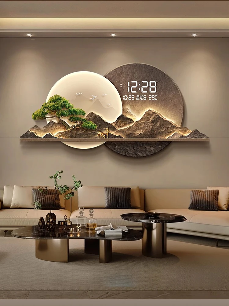 Modern Scandinavisch wandhorloge Digitaal luxe groot formaat Creatief ontwerp Klokmuur Esthetische Xenomorph Horloge Murale Kamerdecoraties - afbeelding 2