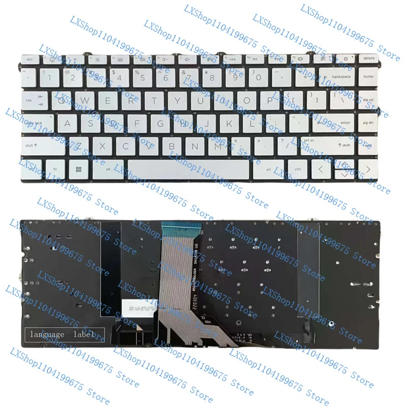 

Клавиатура ноутбука HP ENVY16 16-H TPN-C159 16-h0206TX Silver с подсветкой в США