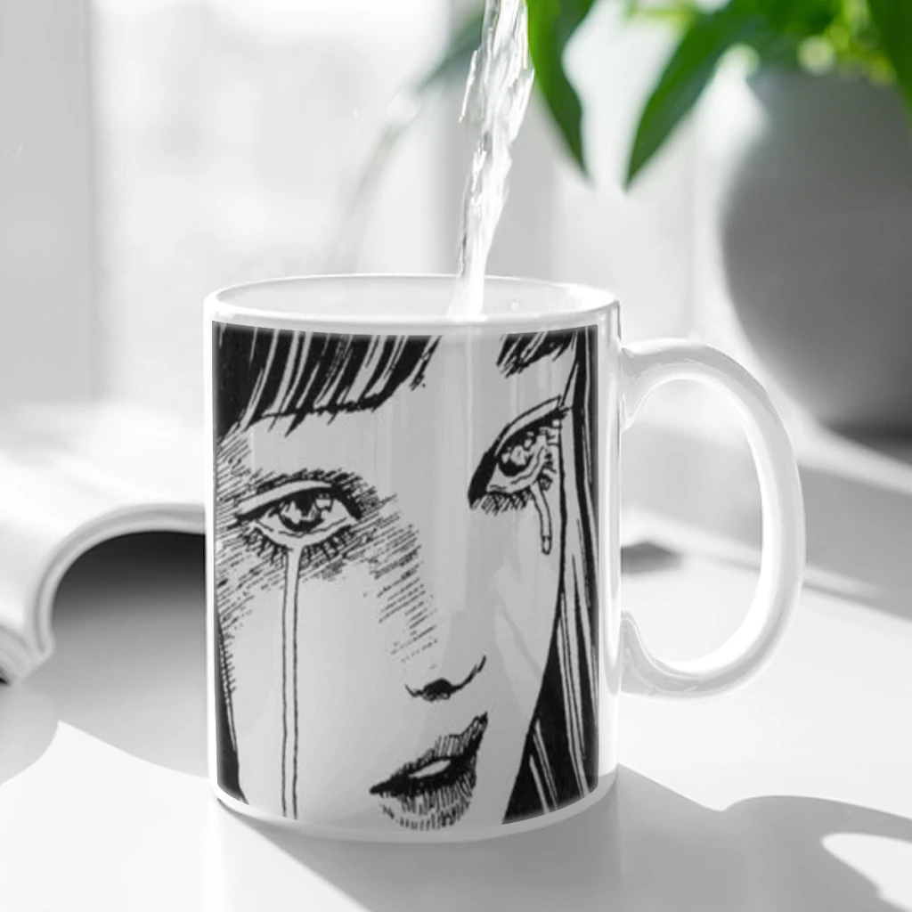 Junji Ito Tomie Kawakami Anime Free shipping Ceramic Cup Coffee Oatmeal Breakfast Cup Creative Personality Mug