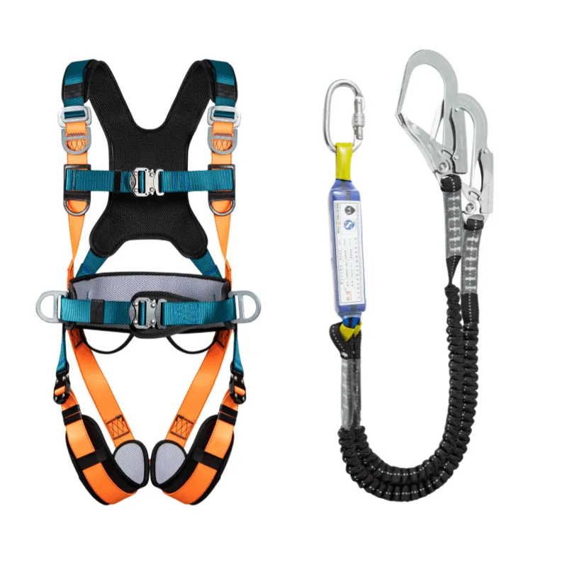 Fall Protection Harness Climbing Harness Safety Belt Five-Point Climbing Belt Fall Protection Construction Harness Rappelling