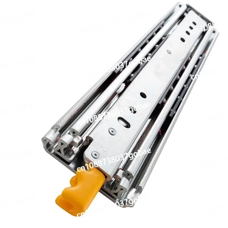 

76 Wide Heavy Duty Industrial Slide Drawer Rail RV Thickened Three Section Rail