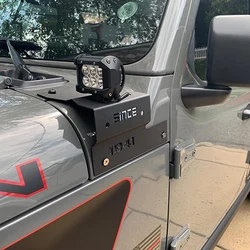 A-pillar Light Mount Bracket For Jeep Wrangler JL Offroad Car Driving Work Lamp Holder Clamp Gladiator JT 2018-2022 Car Kit