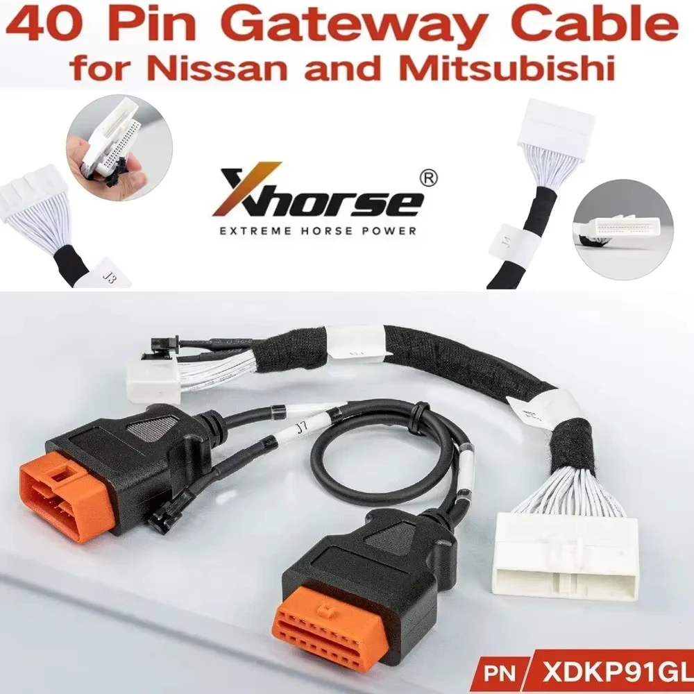 Xhorse XDKP91GL 40 Pin Gateway Cable for Nissan for Mitsubishi AKL work with Max Pro, VVDI Key Tool Plus Pad