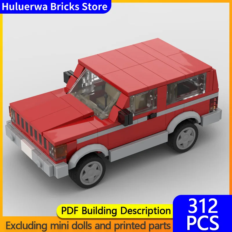 

Speed Racing Car Model MOC Building Bricks Cherokee XJ 2 Door Compact SUV Modular Technology Children Holiday Gifts Assemble Toy