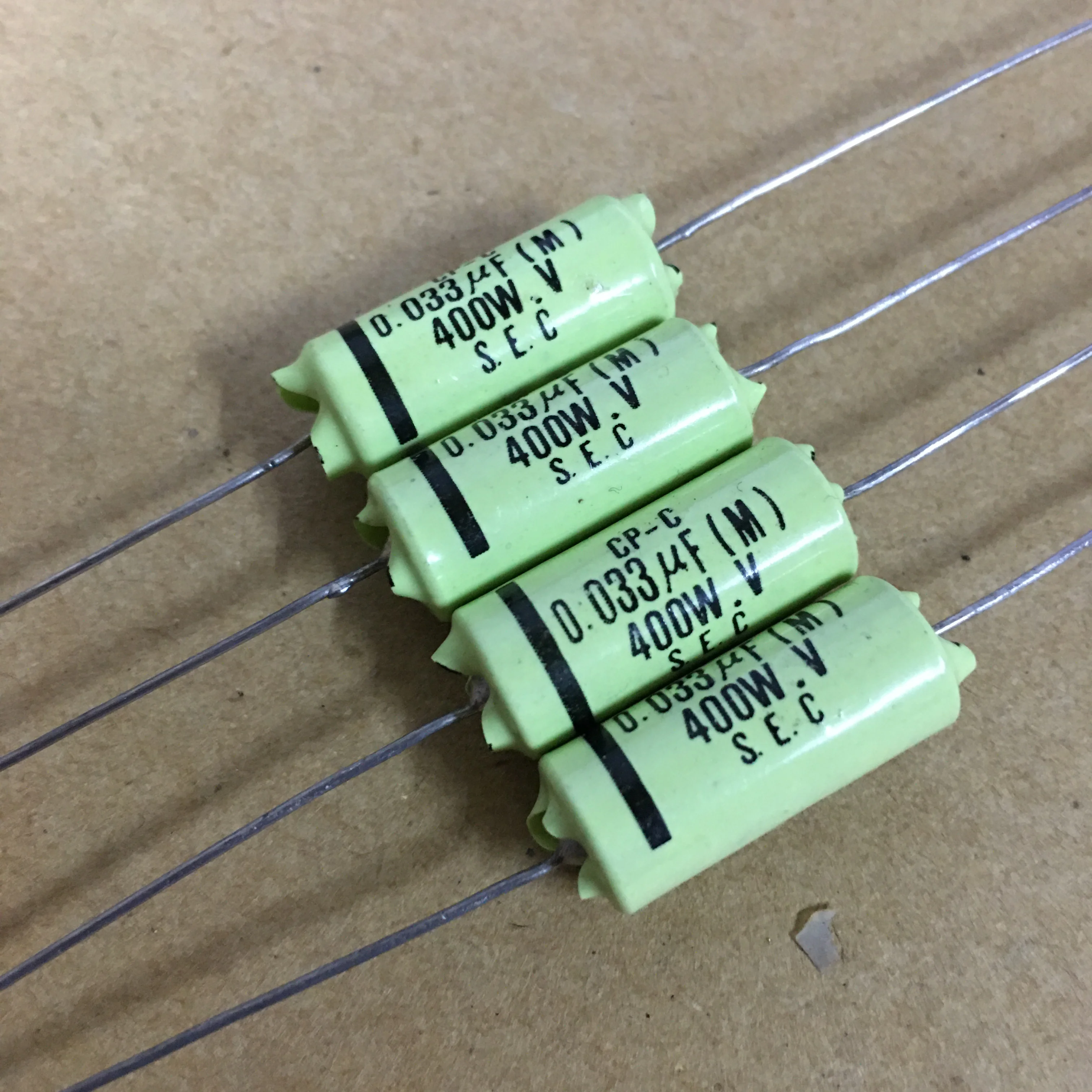 Brand-new American SEC CP-C series 0.033UF 400V high-end audio coupling capacitor 9*22MM