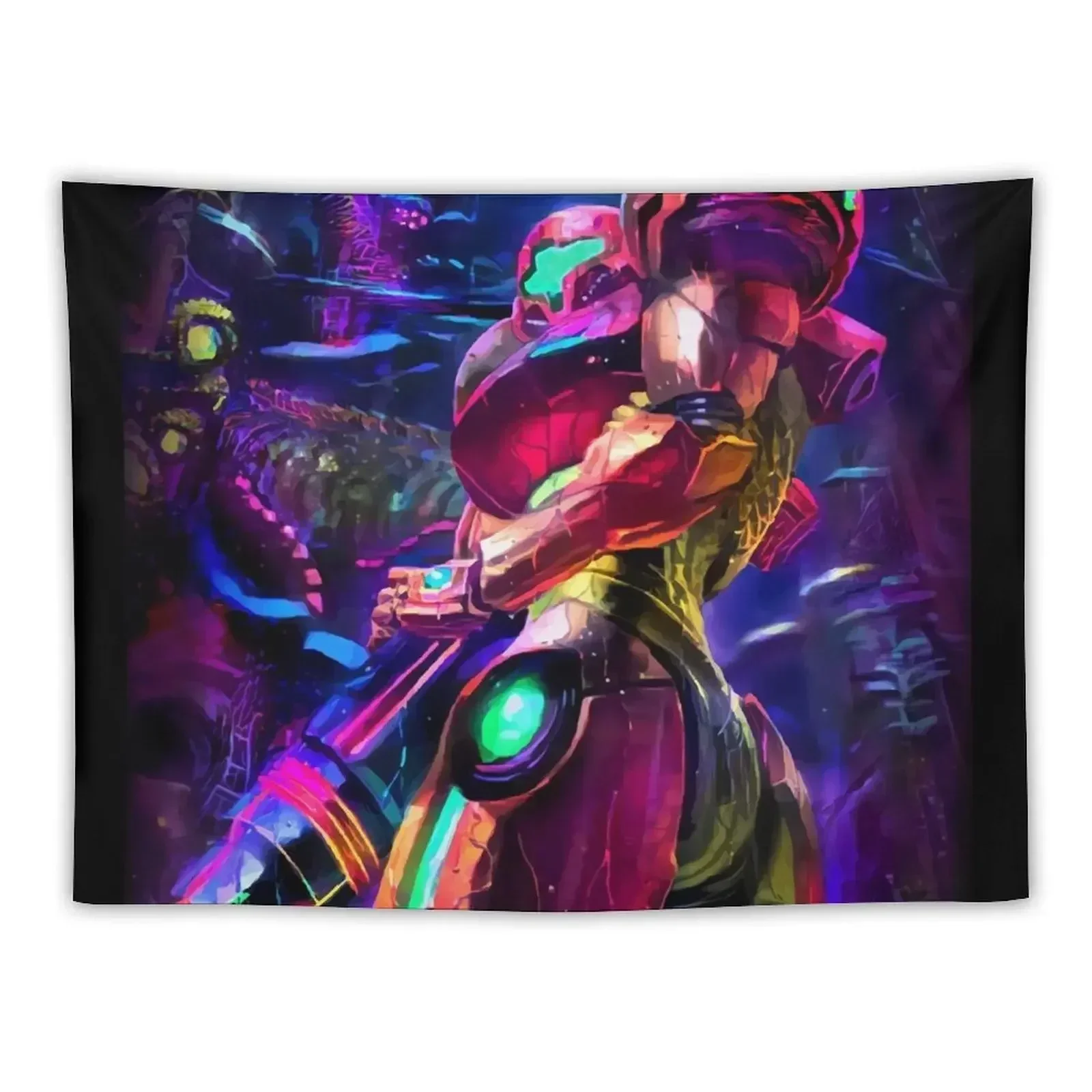 Samus Aran Metroid Tapestry Decoration Pictures Room Wall Bedroom Decorations Wall Decoration Wall Carpet Tapestry