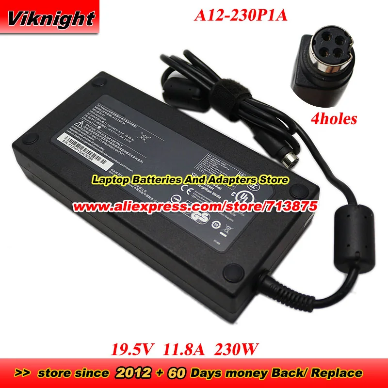 A12-230P1A 19.5V 11.8A 230W A230A003L AC Adapter for GT76 GT62VR GT73VR GT83VR EON 15-X NP9260 NP9880 NP9261 P770DM ADP-230EB T