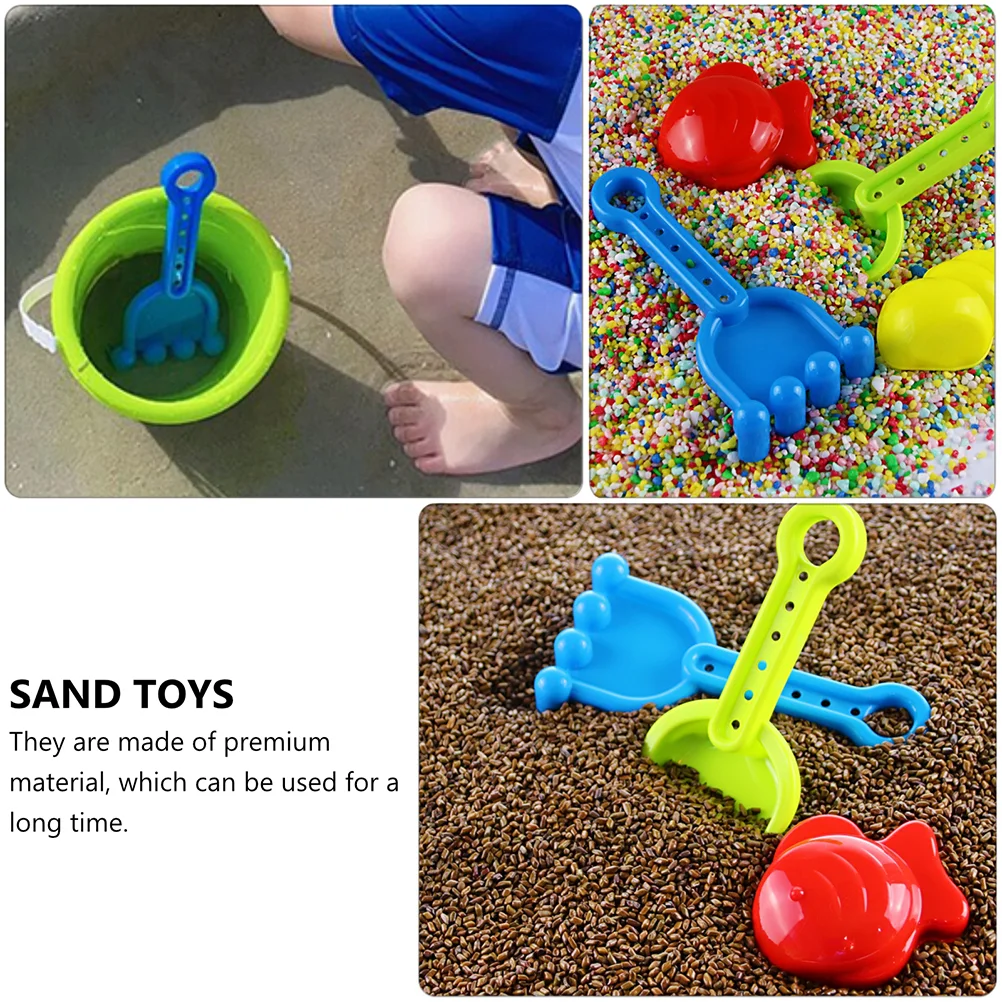 4 Pcs Toy Small Plastic Spatula Child Children’s Toys Sand Shovels for Kids Childrens Beach