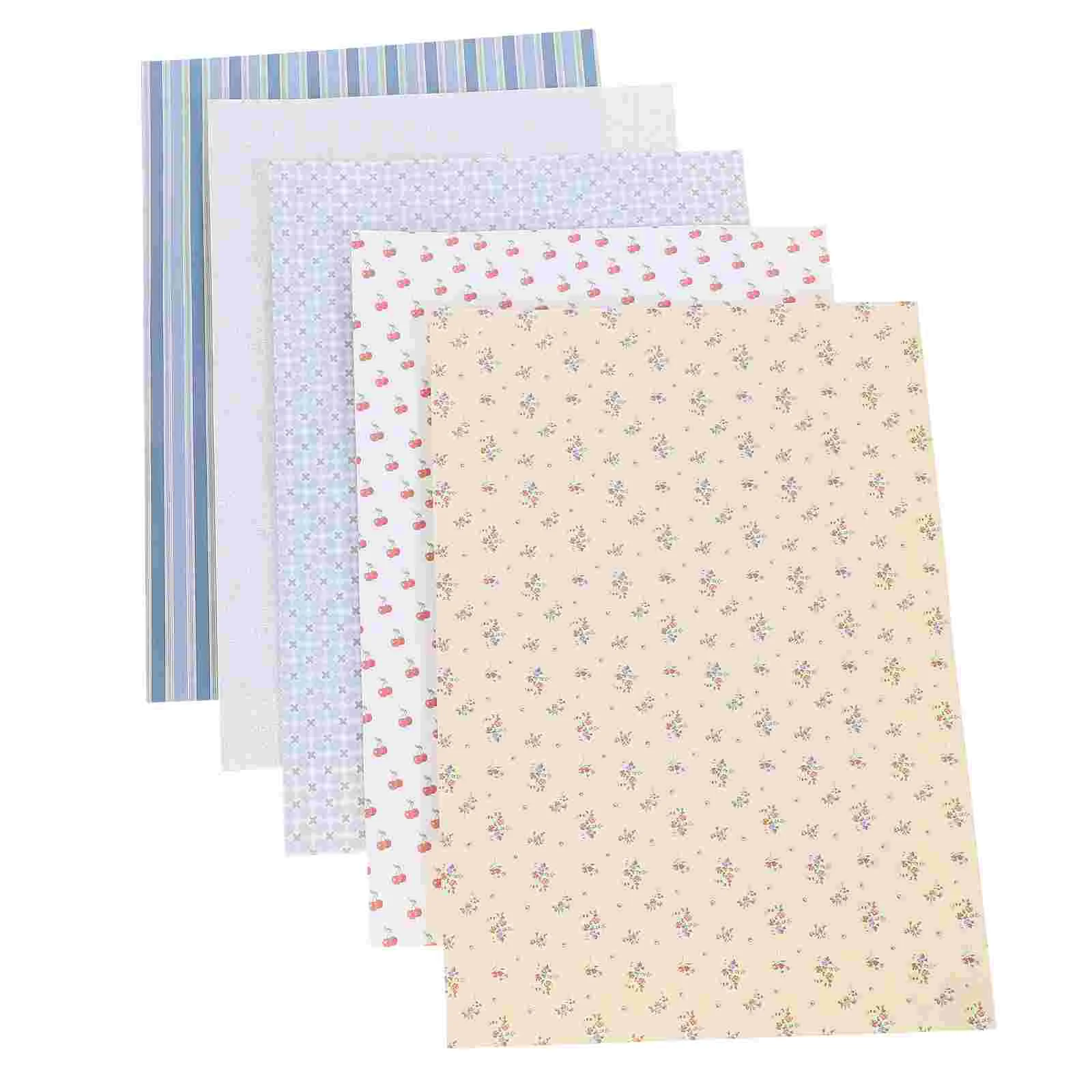 5 Sheets House Wallpaper Mini Peel and Stick Wallpapers Miniature Accessories Adhesive Cute