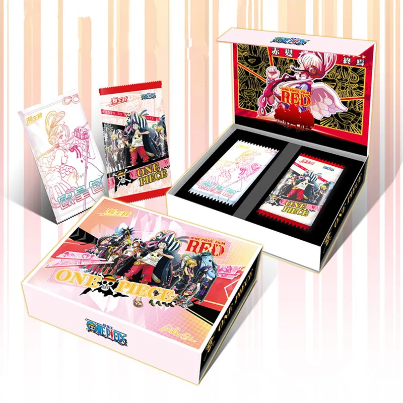 Een Stuk Kaart Monkey D. Luffy Rode Uta 25th Anniversary Collection Anime Games Randapparatuur Versie Kaarten Hobby Geschenken Speelgoed