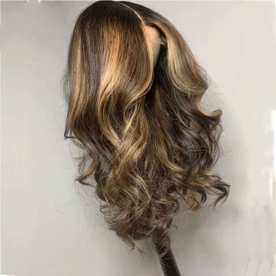 Highlight Blonde 26inch Glueless Body Wave 5x5 Silk Base 180 Density Jewish Human Hair Wig HD Lace European Hair Preplucked