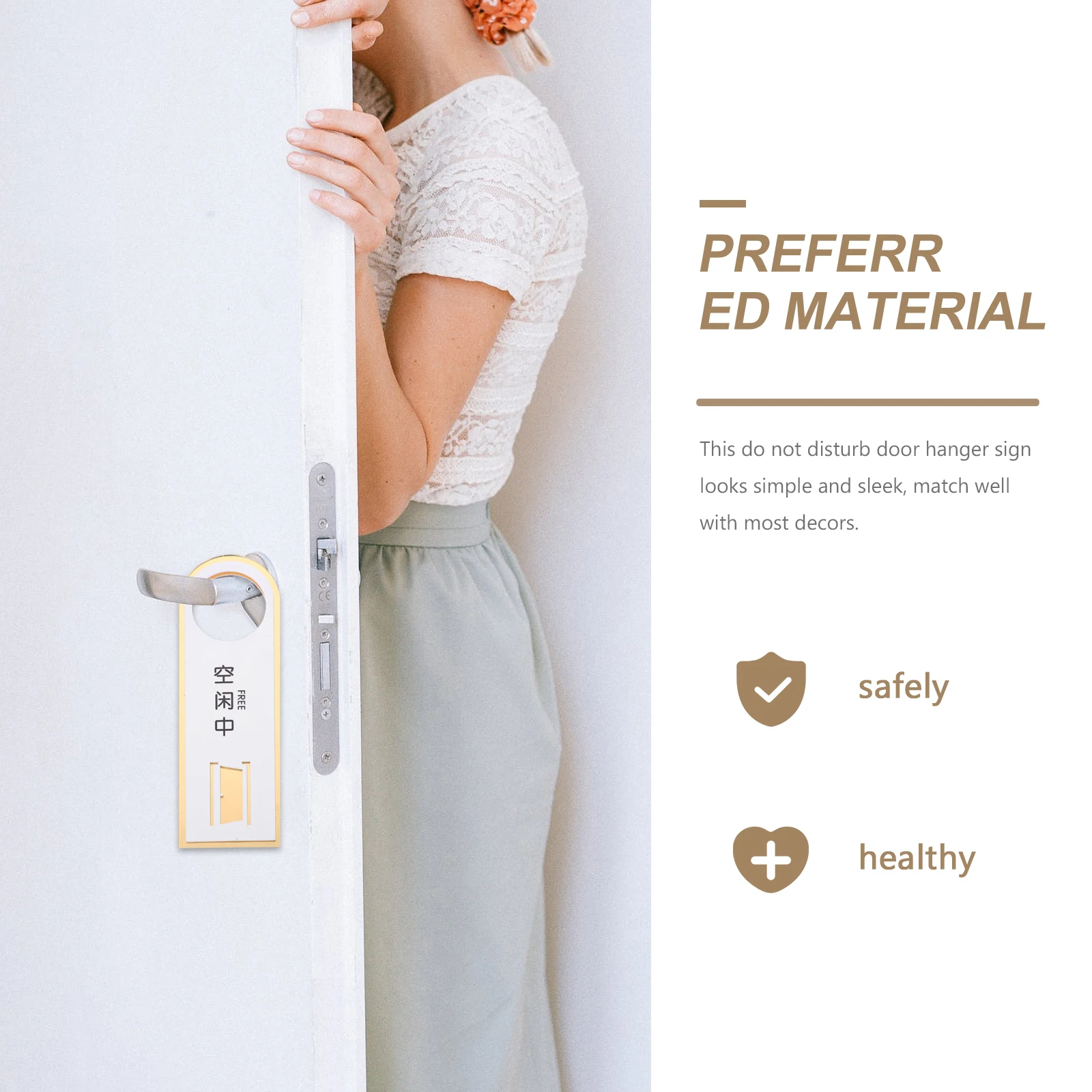 

Do Not Disturb Door Hanger Sign Acrylic Sturdy Long Lasting Office Clinic Hotel Dorm Room Decor Door Signs Home