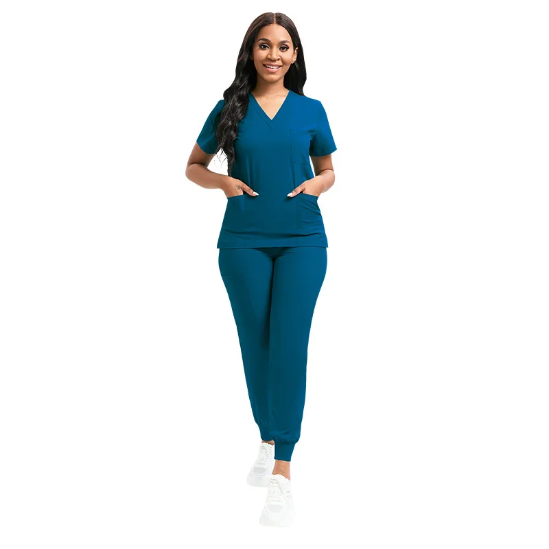 Hospital Surgical Clothing Medical Uniforms Women Scrubs Sets Doctors Nurses Accessories Dental Clinic Beauty Salon Workwear Set