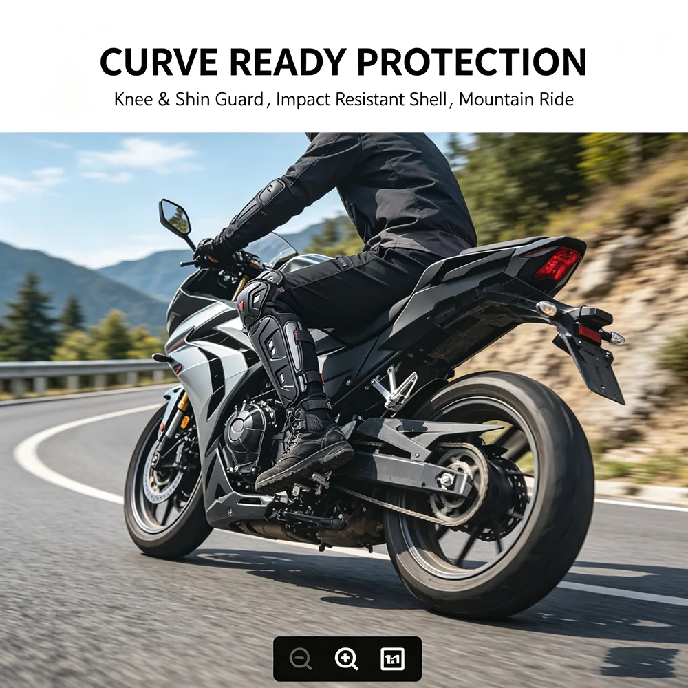 MOTOWOLF Lightweight Breathable Knee Guards Women's Men's Anti-fall Anti-Slip Armor for All Season Riding Protection Accessories