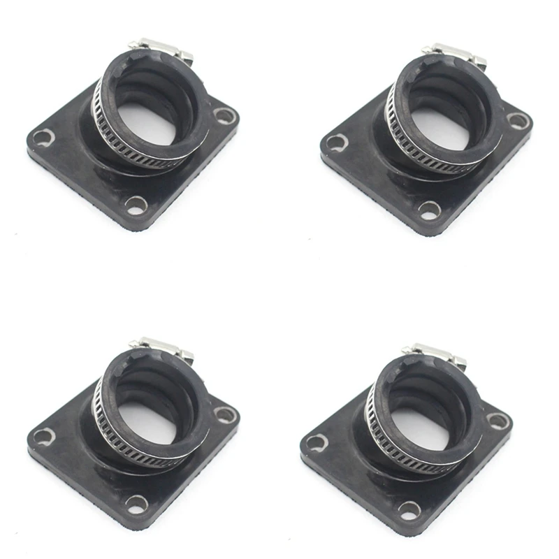 

4X Motorcycle Carburetor Interface Adapter Intake Manifold For Yamaha AG100 DT100 DT125 MX100 RT100