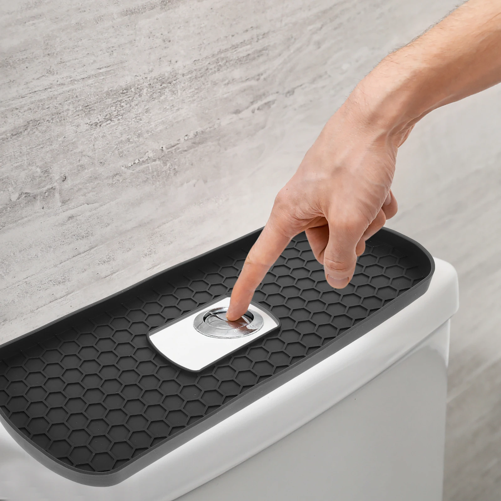 

Silicone Tray Bathroom Vanity Organizer For Toilet Tank Sink Soap Storage Makeup Jewelry Countertop Desktop Organizing