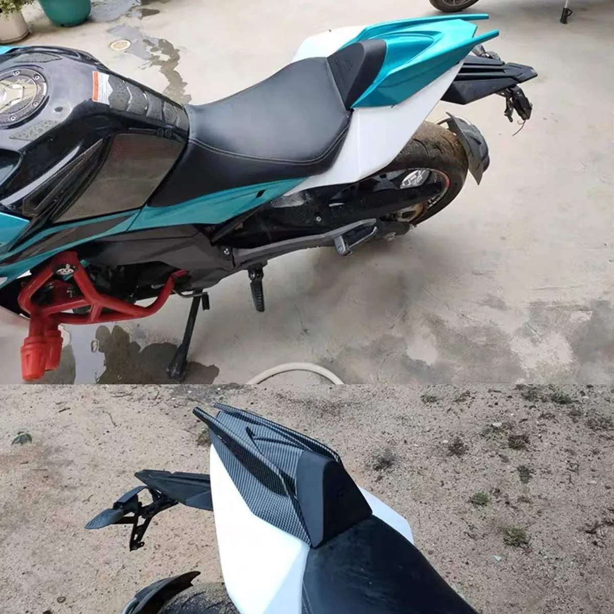 

FOR Cfmoto 400nk 650nk Nk 400 650 Hump Rear Tail Wing Rear Seat Motorcycle Modification Rear Cushion Seat Bag