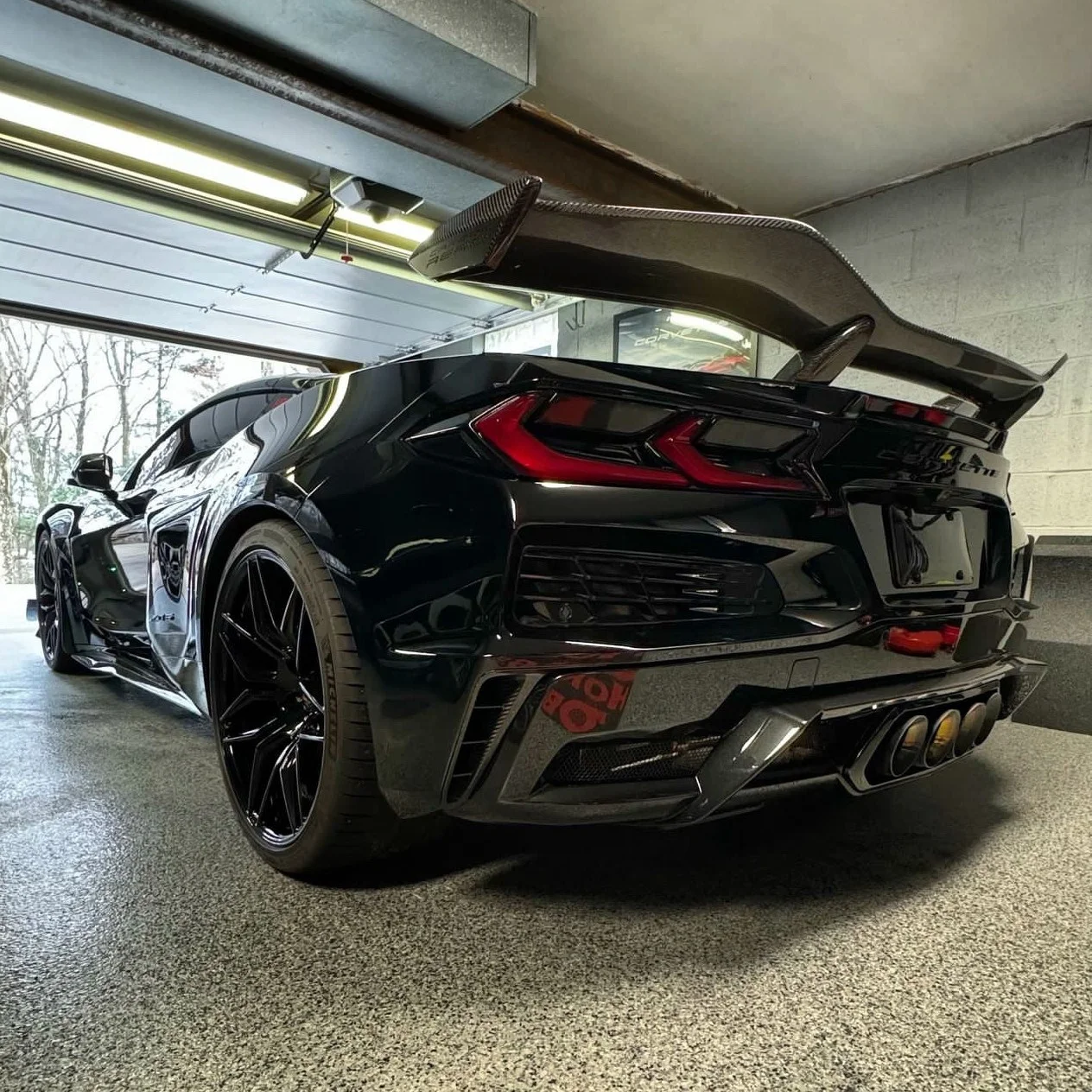 High Quality Carbon Fiber Rear Spoiler Wing Fits Chevrolet Corvette C8 Z51 Stingray Upgraded to Z06 Single Deck Rear Trunk Lip