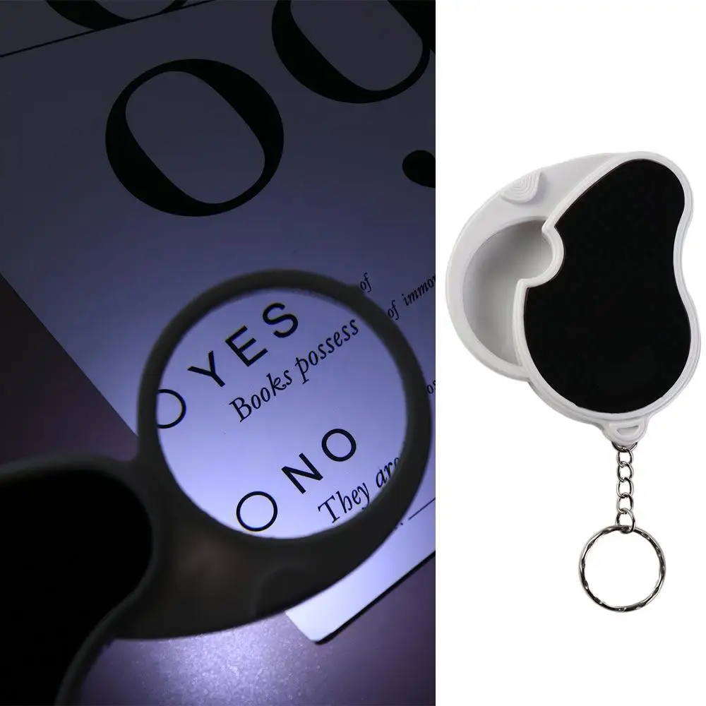 Pocket With Light Foldable Magnifier Handheld Illuminated Handheld Magnifier 5X Lens 5X Magnifying Glass Jewelry