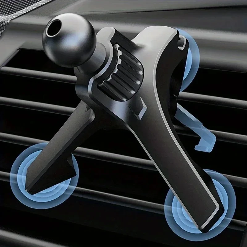 New V-shaped air outlet mobile phone holder base accessories, air conditioning air outlet car holder clip