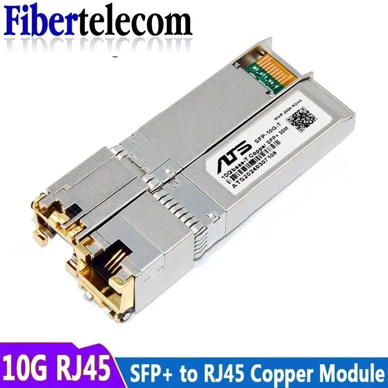 SFP 10G+Base-T GBIC Gigabit Port SFP RJ45 Module Code 2.5G Compatible With Mikrotik Various Switches Ethernet Module