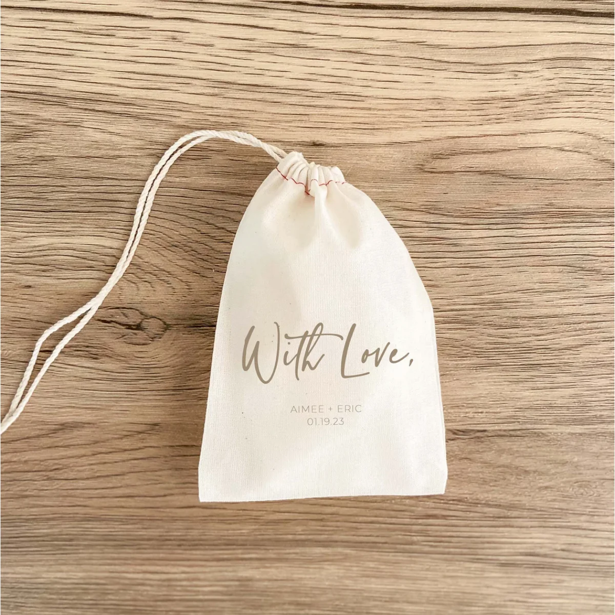 With Love - Wedding Favor Bag - Wedding Guest Favor Bags - Treat Bags - Destination Wedding - Custom Couple Bag - Goodie Bags -