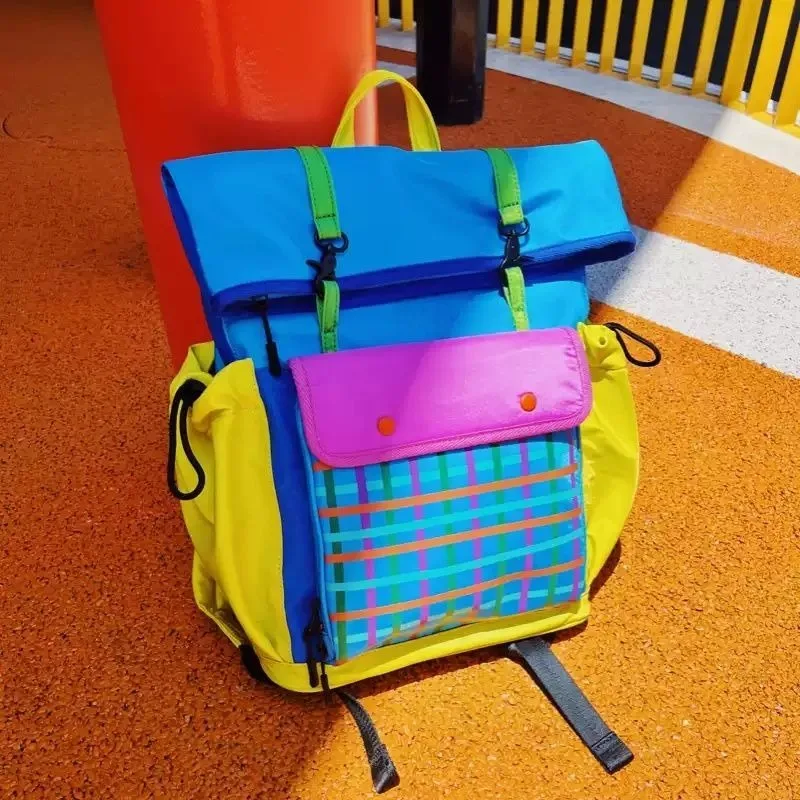 Go Out Travel Backpack Leisure City Outdoor Large Capacity Three-dimensional Color Matching Commuter Travel Universal Backpack
