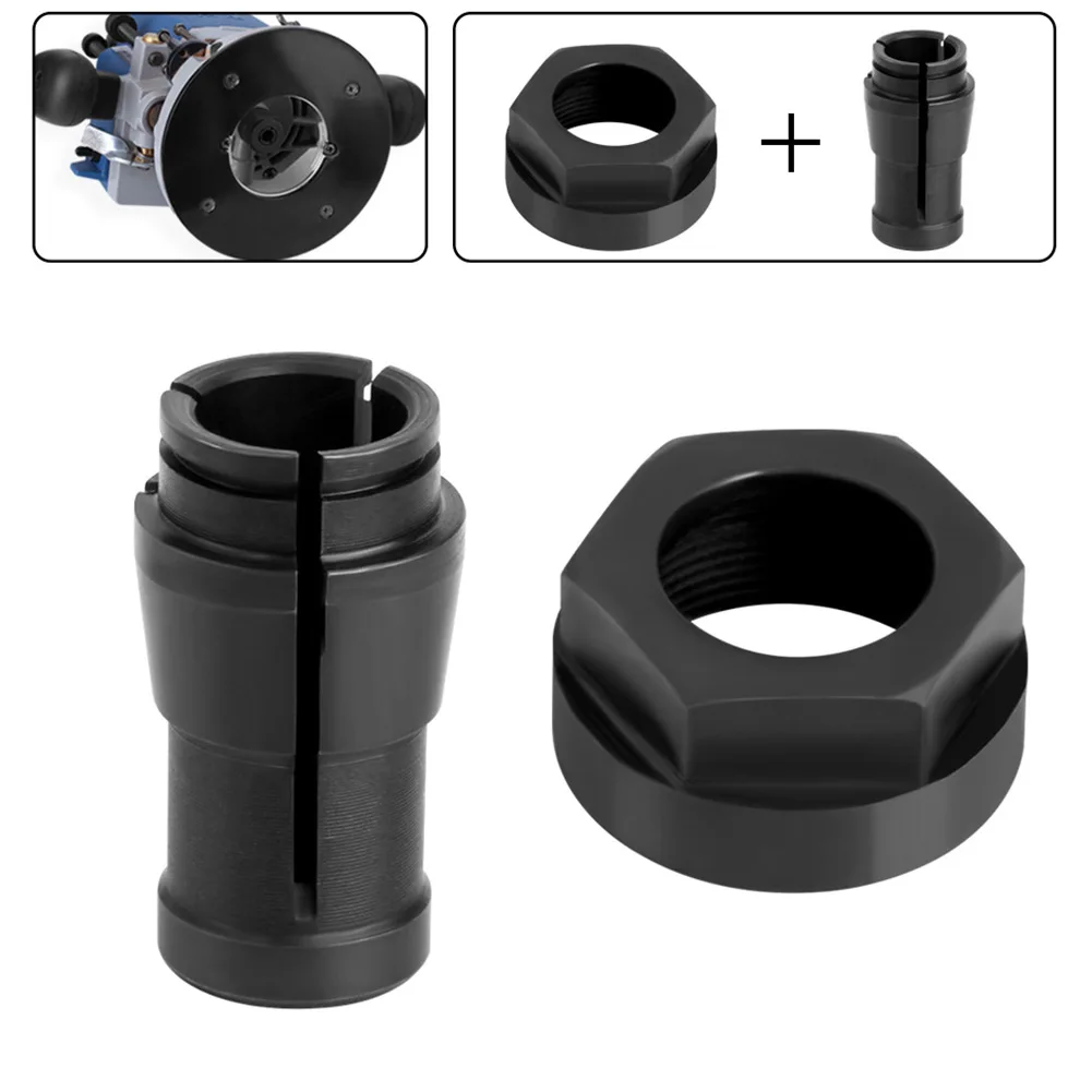 Milling Tool Collet Chuc Replacement Rotary Tool Carbon Steel Collet Electric Router M22 Nut Milling Cutter Brand New