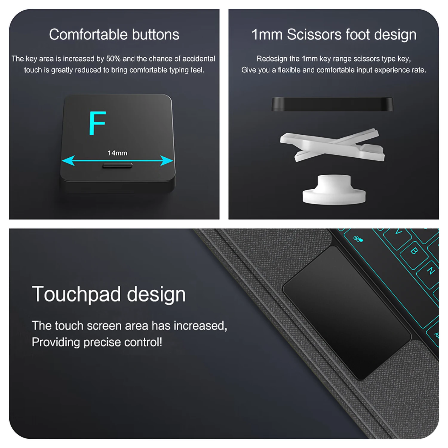 TouchPad Keyboard For Xiaomi Pad 8 8Pro MiPad 8 Pro 11.2" Case Xiaomi Pad 7 Pro MiPad7 11.2 Inch Detachable Magic Keyboard Cover