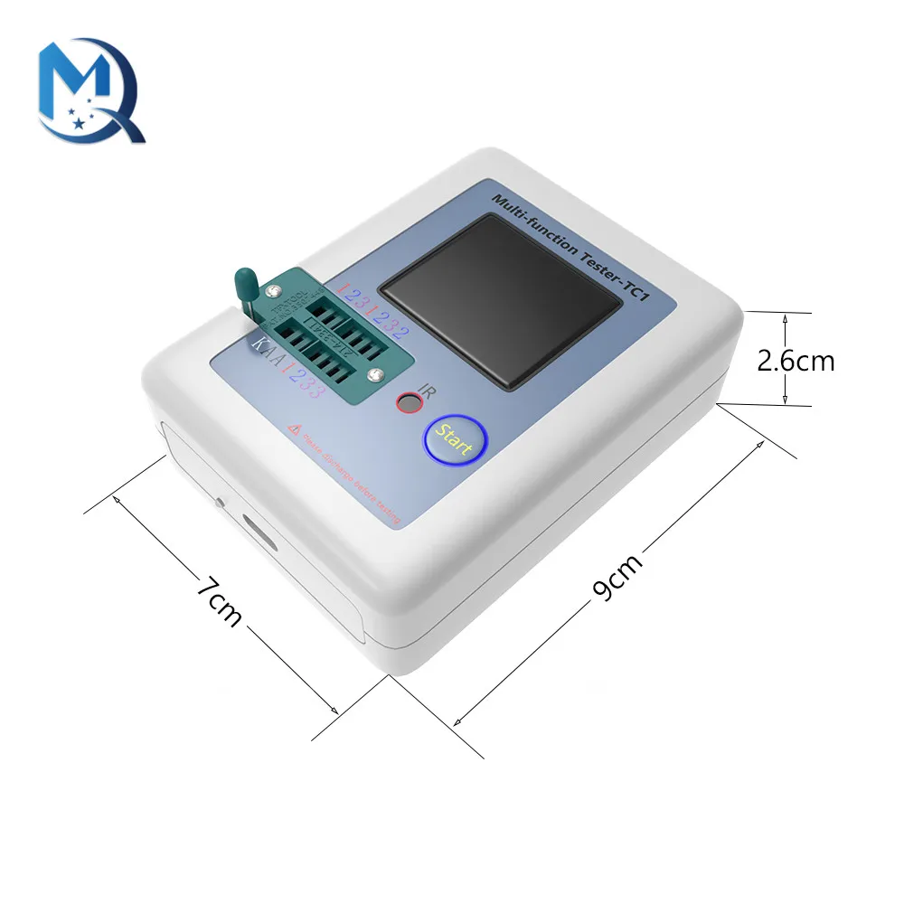 LCR-TC1 1.8 "TFT LCD Display Multi Meter Transistor Tester Dioda Triode Capacitor Resistor Tes Meter ESR LCR NPN PNP MOSFET COD
