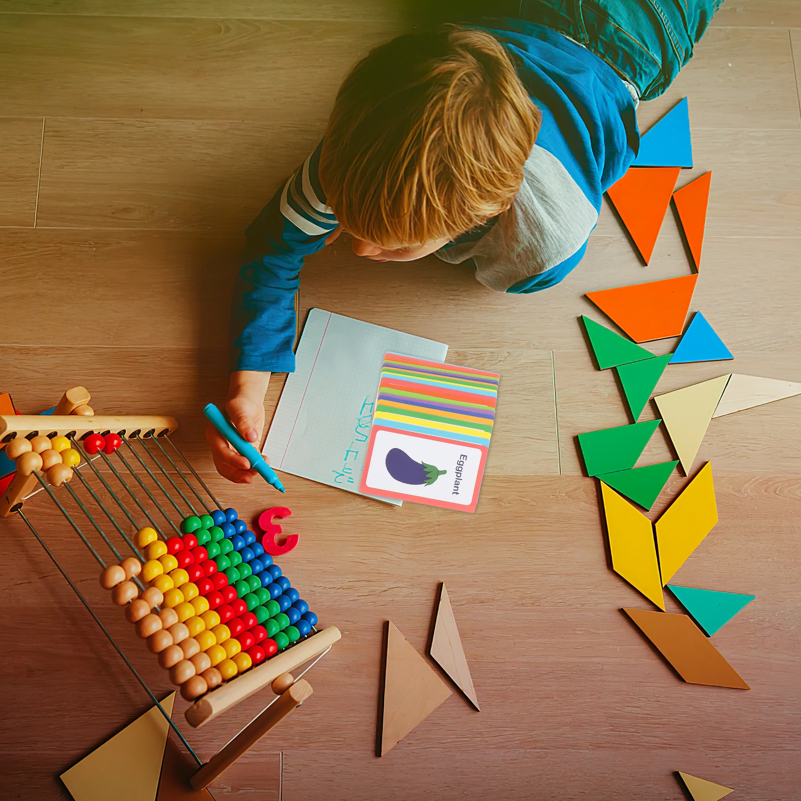 Alphabet Cards Flash Kindergarten Sight Word Kids Early Learning Flashcards Toys Infant Toddler