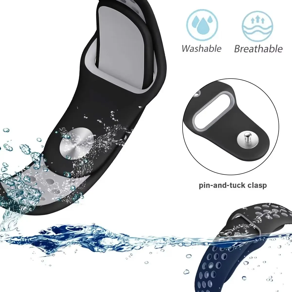 20mm Silicone Strap For Galaxy Watch 3 4 6Classic 5Pro 45MM 43 47MM For Samsung Galaxy Watch 7 6 5 4 40 44mm Sport Band Bracelet