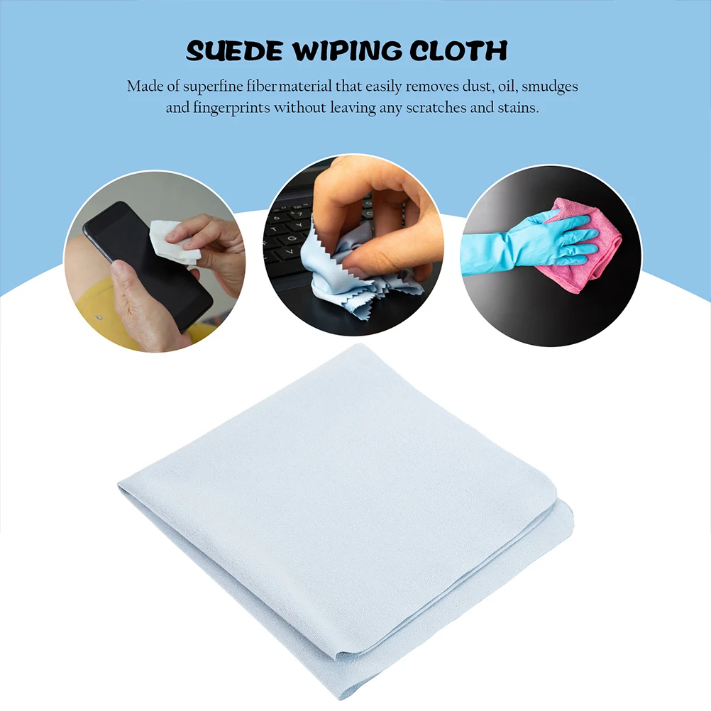 

4 Pcs Mirror Cloth Cleaning Cloths for Glasses Lens Cleaner Microfibre Wipes Eyeglass Eyeglasses