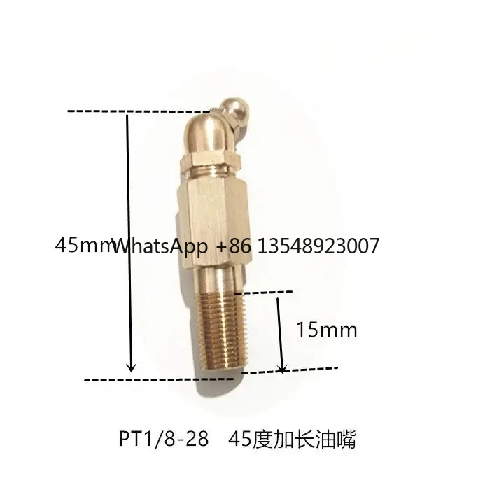 Nozzle M10 * 1 Extended 45 Degree 90 Degree PT1/8 Extended Joint Straight