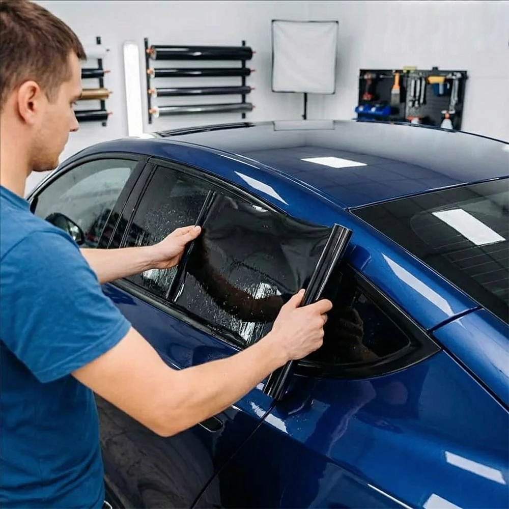 2m/5m 5/18/35 Percent VLT Car Window Privacy Tint Film Auto Vinyl Anti Look Glass Protector Sticker Foils Window Sun Shade Films
